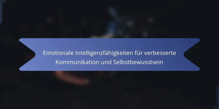 Emotionale Intelligenzfähigkeiten für verbesserte Kommunikation und Selbstbewusstsein