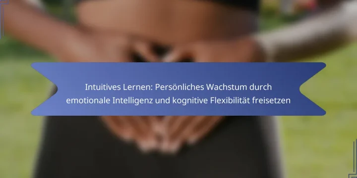 Intuitives Lernen: Persönliches Wachstum durch emotionale Intelligenz und kognitive Flexibilität freisetzen