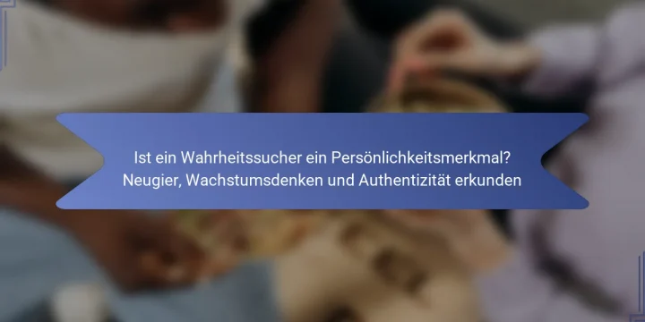 Ist ein Wahrheitssucher ein Persönlichkeitsmerkmal? Neugier, Wachstumsdenken und Authentizität erkunden