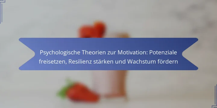 Psychologische Theorien zur Motivation: Potenziale freisetzen, Resilienz stärken und Wachstum fördern