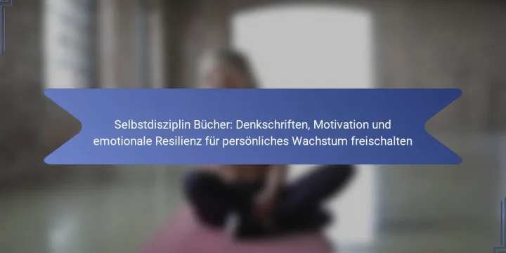 Selbstdisziplin Bücher: Denkschriften, Motivation und emotionale Resilienz für persönliches Wachstum freischalten