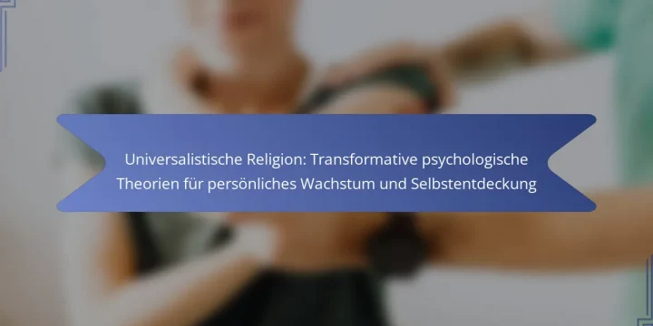 Universalistische Religion: Transformative psychologische Theorien für persönliches Wachstum und Selbstentdeckung